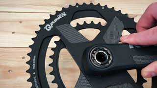 ALDHU crankset assembly with Q RINGS® Direct Mount Chainrings [upl. by Justine]