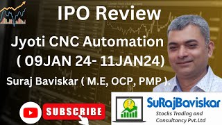 Jyoti CNC Automation Ltd IPO  Suraj Baviskar IPO Review ipo primarymarket surajbaviskar [upl. by Eyatnod]