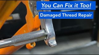 It CAN Be Saved  Derailleur Hanger Thread Repair [upl. by Adianez617]