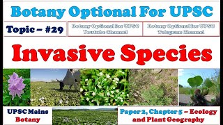 Invasive Plant Species UPSC BScMSc Botany lectures Botany Hindi Classes Weedy Plants [upl. by Ethbin781]