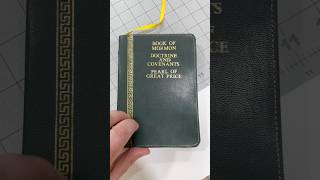 Almost done rebinding the Book of Mormon Just need to add endsheets [upl. by Beutner902]