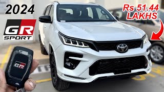 2024 TOYOTA FORTUNER GRSPORT  4X4 AT  60 LAKH WALI FORTUNER  DETAILED REVIEW OF FORTUNER GRS [upl. by Handler834]