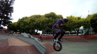 EXTREME UNICYCLE TRICKS  Street Unicycling  Chris Huriwai [upl. by Zamora]