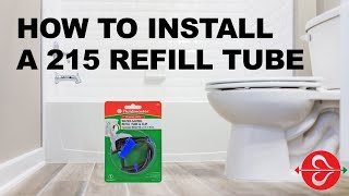 Fixing A Leaking Toilet Fluidmaster 215 Water Saving Roller Clamp Refill Tube [upl. by Nereil]