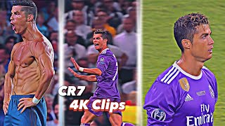 Cristiano Ronaldo 4K Clips  Best 4K Clips  Free For Editing 👍 [upl. by Ancelin]