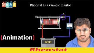 how rheostat work  rheostat as variable resistor  rheostat as potential divider swaj resistance [upl. by Maurits759]