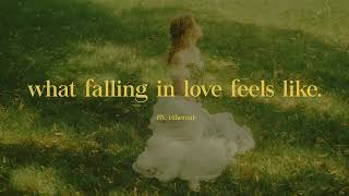 Playlist What falling in love feels like [upl. by Lamak]