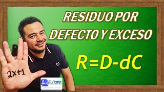 RESIDUO POR DEFECTO Y POR EXCESO [upl. by Rubliw104]