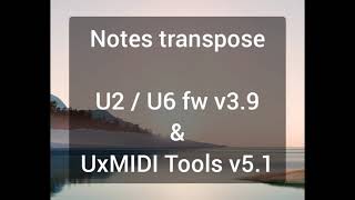 CME Pro U6MIDI Pro amp U2MIDI Pro  MIDI Mapper  Event Processor  Update Notes Transpose [upl. by Ringler]