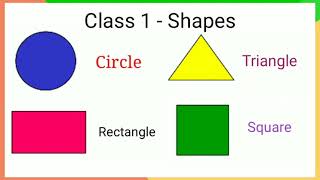 Class 1 Maths Learn shapes name  shapes  20 shapes name [upl. by Boudreaux]