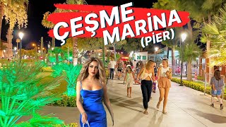 Izmir Cesme Marina  A Captivating 4K Walking Tour of a MustSee Destination çeşme [upl. by Nirre]