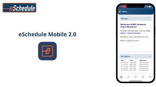 eSchedule Mobile App v20 [upl. by Marriott]