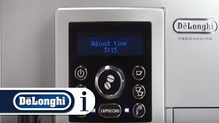 How to Adjust the Time of Your DeLonghi ECAM 23460 S Coffee Machine [upl. by Hluchy]