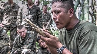 US Marines Learn Jungle Survival Skills From Philippine Marines [upl. by Link]