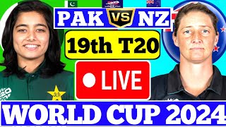 🔴Live  Pakistan Women vs New Zealand Women19thT20 MatchNZWvsPAKWT20 World CupLive Score Match [upl. by Aseela690]