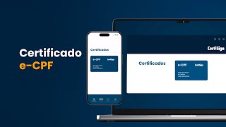 eCPF CertiSign conheça o melhor certificado digital  CertiSign [upl. by Ellerol296]