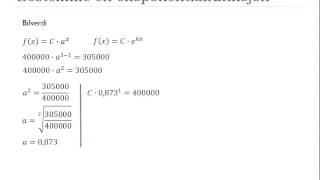 S2  44b  Å bestemme en eksponentialfunksjon [upl. by Antonius]