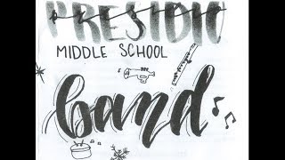 Presidio Middle School 2018 Winter Band and Guitar Concert [upl. by Oicafinob]