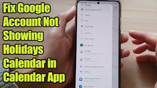 How to Fix Google Account Not Showing Holidays Calendar in Calendar App on Samsung Phone [upl. by Arri]