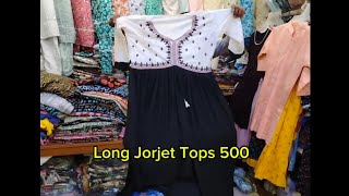 Jorjet Long Tops only 500 taka 💥নতুন জর্জেট লং টপস মাত্র ৫০০ টাকা💥 [upl. by Seuqram716]