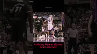 Anthony Peeler elbows Kevin Garnett shorts [upl. by Aivull]