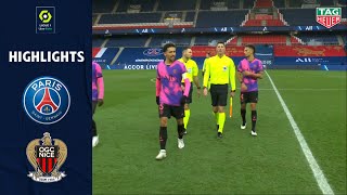 PARIS SAINTGERMAIN  OGC NICE 2  1  Highlights  PSG  OGCN  20202021 [upl. by Jacobs]