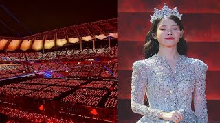 IU makes history as the first female singer to hold solo concert at Koreas largest stadium [upl. by Mitchell]