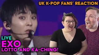 EXO  Lotto amp KaCHING Live in Seoul  UK KPop Fans Reaction [upl. by Regen267]