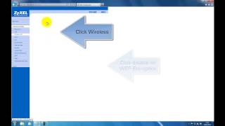 Zyxel How To Find amp Change Your Wireless Password on a Zyxel router T1 Model [upl. by Eekaz]
