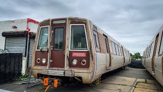 WMATA Metrorail CAF 5000 Series Railcars 50585059 Outside West Hyattsville Station [upl. by Yrtua]