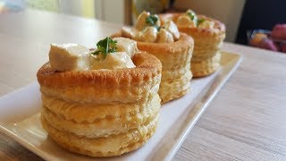 Poulet à la Moutarde  Vol au Vent Mustard Chicken Recipe [upl. by Ennairrek]