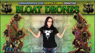 How to Paint Death Guard Foetid BloatDrones  Warhammer 40k  Miniature Tank Painting Tutorial [upl. by Iahs]