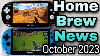 Ps Vita Homebrew News  October 2023 [upl. by Brigit]