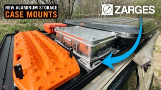 NEW  Zarges Universal Roof Rack Mounts for Aluminum Overland Storage Cases [upl. by Tamqrah178]