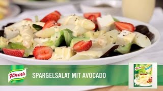 Spargelsalat mit Avocado  Knorr Rezepte [upl. by Dranal567]