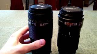 Nikkor 70210 Comparison f456 vs f4 PART I [upl. by Tabbitha]