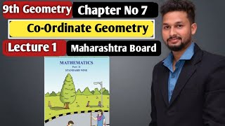 9th Geometry  Chapter 7  Co Ordinate Geometry  Lecture 1  Maharashtra Board [upl. by Hamo]