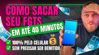 ✅ Como SACAR o FGTS e receber em até 40 minutos Atualizado 2024 [upl. by Elletsyrk]