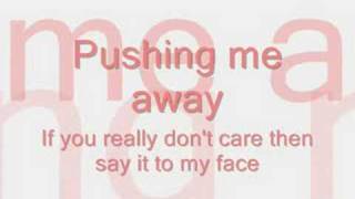 Pushing Me AwayJonas Brothers LYRICS ON SCREEN [upl. by Haram726]