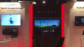 WayRay holographic AR display for cars CES 2018 [upl. by Aicilra]