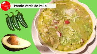 POZOLE VERDE DE POLLO para LA FAMILIA y VENTA DE COMIDA A DOMICILIO [upl. by Moody]