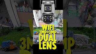 Best Wireless Outdoor Dual Camera in 2024  Dual Screen Dome WiFi Camera Dual lens IR Color Night [upl. by Ecertak]