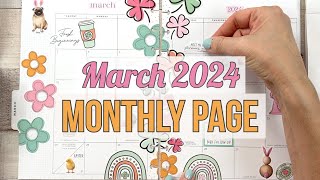 March 2024 Monthly Plan With Me amp Live Love Posh Spring Release Classic Happy Planner [upl. by Ng907]