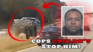 Watch Murder Suspect Turn High Speed Chase Into Dukes of Hazard [upl. by Hayyikaz]