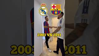 Comparando Plantillas Real Madrid 2003 vs FC Barcelona 2011 realmadridvsbarcelona realmadridfans [upl. by Yelrebmik]