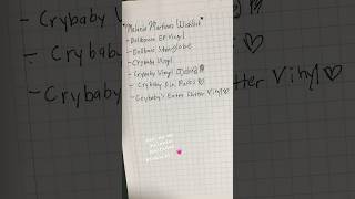 Making my Melanie Martinez wishlist 🫶🏻 [upl. by Nonnerb77]