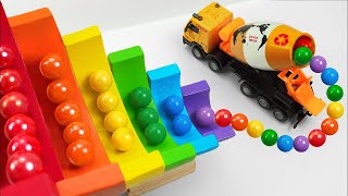 Marble Run ☆ HABA Slope Japanese Carpenter amp Orange Garbage Ambulance [upl. by Bannon615]