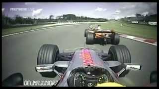 F1 2007 Onboard Lap With Lewis Hamilton in Europe GP Nürburgring  Overtake Fisichella [upl. by Eustazio398]