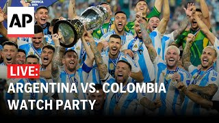 LIVE Argentina wins Copa America title beats Colombia 10 watch party [upl. by Deraj]