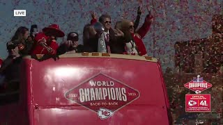 The Lombardi Trophy spotted at parade [upl. by Menides182]